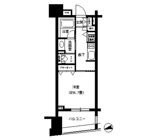 パークキューブ浅草田原町の物件間取画像